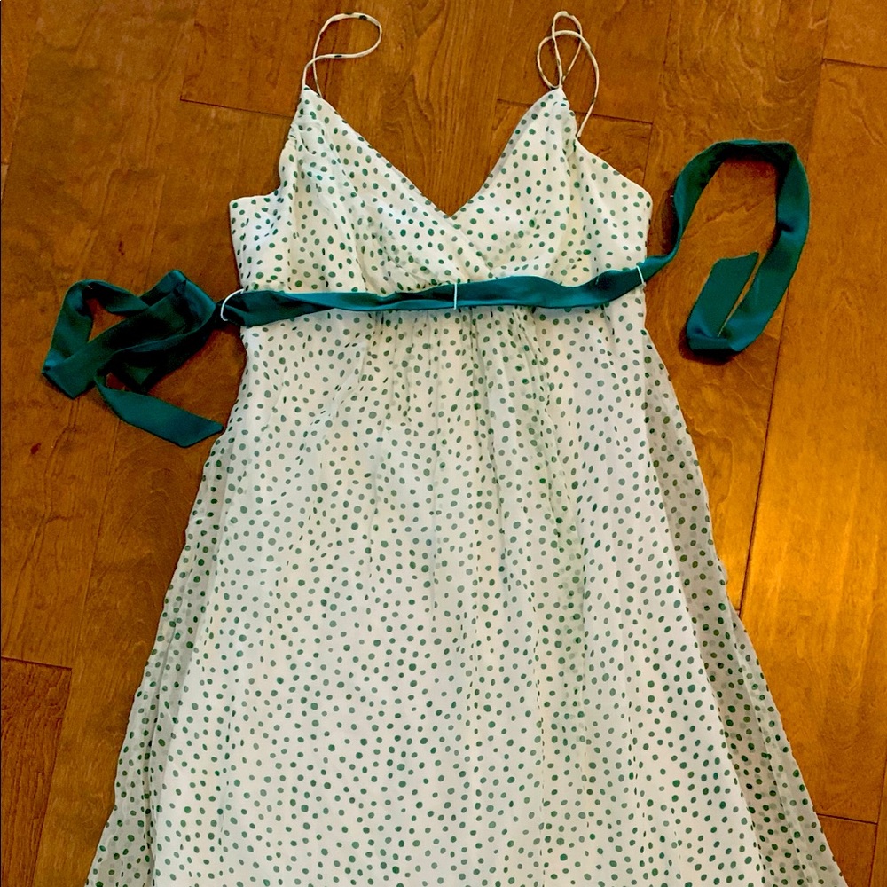 Betsy Johnson Green Polka Dot Dress